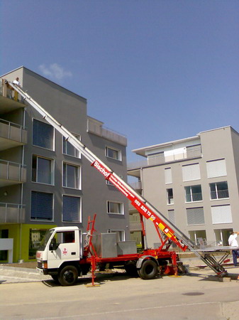 Möbellift Einsatz Neubau